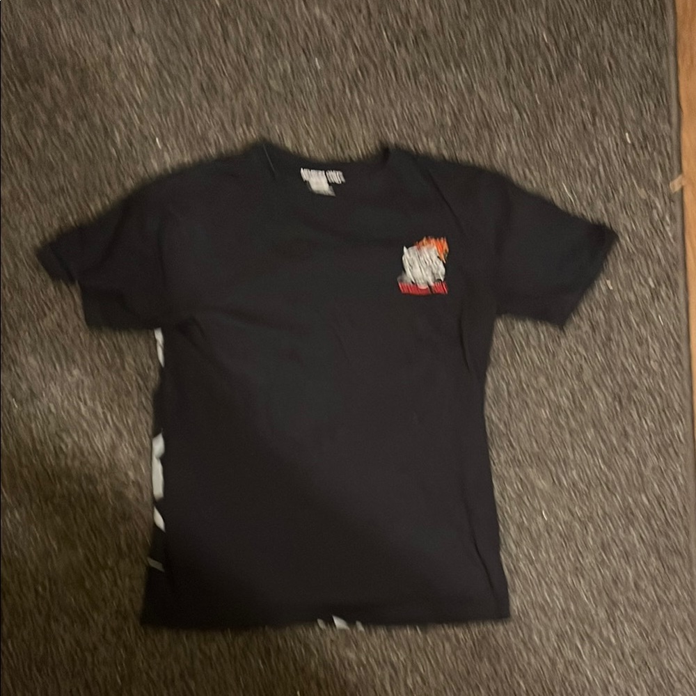 Kids Black Graphic T-Shirt